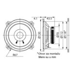 Kenwood auto zvučnici 130mm 30W KFC-S1356 - Image 2