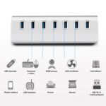 USB HUB 3.0 7 portova 11-437 - Image 3