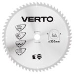 Kružna testera za drvo fi-350mm 60zuba - Kružna testera za cirkular - VERTO