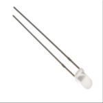 LED dioda transpar. bela 3 mm
